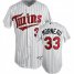 Minnesota Twins #33 Justin Morneau Stitched White(Blue Strip) Cool Base Youth MLB Jersey