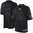 Nike Los Angeles Rams #16 Jared Goff Black Mens Stitched NFL Impact Limited Jersey