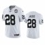 Nike Las Vegas Raiders #28 Josh Jacobs White 60th Anniversary Vapor Limited Stitched NFL 100th Season Jersey