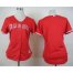 Los Angeles Angels Blank Red Alternate Womens Stitched MLB Jersey