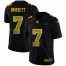 Indianapolis Colts #7 Jacoby Brissett Mens Black Nike Golden Sequin Vapor Limited NFL Jersey