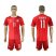 Danmark #11 Bendtner Red Home Soccer Country Jersey