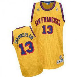 San Francisco Warriors 13 Wilt Chamberlain Yellow Soul Swingman Jersey Cheap