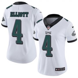 Nike Philadelphia Eagles #4 Jake Elliott White Womens Stitched NFL Vapor Untouchable Limited Jersey