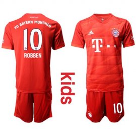 Bayern Munchen #10 Robben Home Kid Soccer Club Jersey