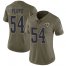 Nike Los Angeles Rams #54 Leonard Floyd Olive Womens Stitched NFL Limited 2017 Salute To Service Jersey