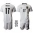 Italy #17 Immobile Away Kid Soccer Country Jersey