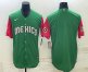 Mens Mexico Baseball Blank 2023 Green World With Patch Classic Stitched Jerseys
