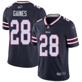 Nike Buffalo Bills #28 E.J. Gaines Navy Mens Stitched NFL Limited Inverted Legend Jersey