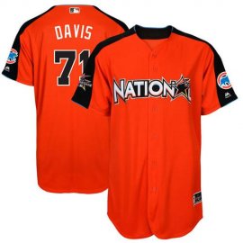 Chicago Cubs #71 Wade Davis Orange 2017 All-Star National League Stitched Youth MLB Jersey