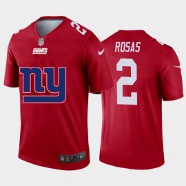 New York New York Giants #2 Aldrick Rosas Red Mens Nike Big Team Logo Vapor Limited NFL Jersey