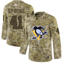 Adidas Pittsburgh Penguins #41 Daniel Sprong Camo Authentic Stitched NHL Jersey