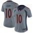 Nike Denver Broncos #10 Jerry Jeudy Gray Womens Stitched NFL Limited Inverted Legend Jersey
