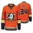 Anaheim Ducks #34 Sam Steel Mens 2019-20 Third Orange Alternate Stitched NHL Jersey