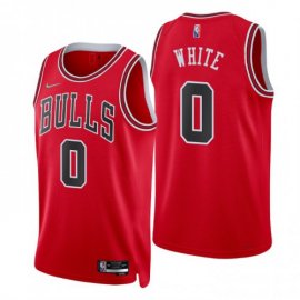 Nike Chicago Bulls #0 Coby White Red Mens 2021-22 NBA 75th Anniversary Diamond Swingman Jersey – Icon Edition Mens