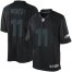 Nike Philadelphia Eagles #11 Carson Wentz Black Mens Stitched NFL Impact Limited Jersey