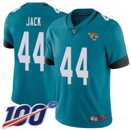 Nike Jacksonville Jaguars #44 Myles Jack Teal Green Alternate Mens Stitched NFL 100th Season Vapor Limited Jersey