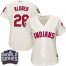 Cleveland Indians #28 Corey Kluber Cream 2016 World Series Bound Womens Alternate Stitched MLB Jersey