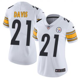 Nike Pittsburgh Steelers #21 Sean Davis White Womens Stitched NFL Vapor Untouchable Limited Jersey