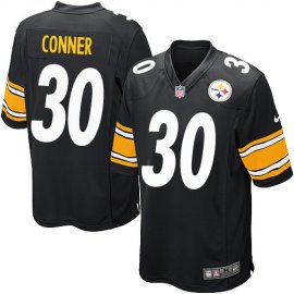Nike Pittsburgh Steelers #30 James Conner Black Team Color Youth Stitched NFL Elite Jersey