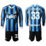 Inter Milan #33 DAmbrosio Home Long Sleeves Soccer Club Jersey