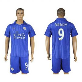 Leicester City #9 Vardy Home Soccer Club Jersey
