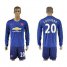 Manchester United #20 Sromero Away Long Sleeves Soccer Club Jersey