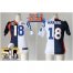 Nike Indianapolis Colts #18 Peyton Manning Blue/White Super Bowl XLI & Super Bowl 50 Womens Stitched NFL Elite Split Denver Broncos Jersey