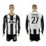 Juventus #27 Sturaro Home Long Sleeves Soccer Club Jersey