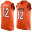 Nike Denver Broncos #12 Paxton Lynch Orange Team Color Mens Stitched NFL Limited Tank Top Jersey