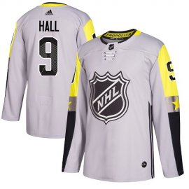 Adidas New Jersey Devils #9 Taylor Hall Gray 2018 All-Star Metro Division Authentic Stitched NHL Jersey