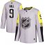 Adidas New Jersey Devils #9 Taylor Hall Gray 2018 All-Star Metro Division Authentic Stitched NHL Jersey