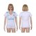 Womens Real Madrid Blank Home Soccer Club Jersey