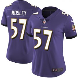 Nike Baltimore Ravens #57 C.J. Mosley Purple Team Color Womens Stitched NFL Vapor Untouchable Limited Jersey