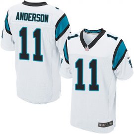 Nike Carolina Panthers #11 Robby Anderson White Mens Stitched NFL New Elite Jersey