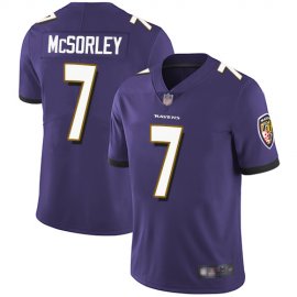 Nike Baltimore Ravens #7 Trace McSorley Purple Team Color Mens Stitched NFL Vapor Untouchable Limited Jersey