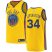 Mens Nike Golden State Warriors #34 Shaun Livingston Gold NBA Swingman City Edition Jersey