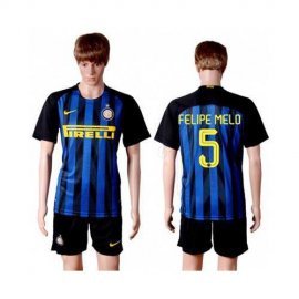 Inter Milan #5 Felipe Melo Home Soccer Club Jersey