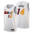 Nike Miami Heat #14 Tyler Herro Mens 2022-23 City Edition NBA Jersey – Cherry Blossom White Mens