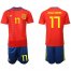 Spain #17 Iago Aspas Home Soccer Country Jersey