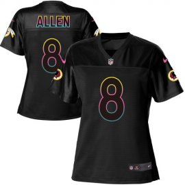 Nike Washington Football Team #8 Kyle Allen Black Womens NFL Fashion Game Jersey