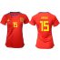 Womens Spain #15 Ramos Red Home Soccer Country Jersey