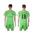 Manchester United #13 Lindegaard Green Soccer Club Jersey