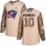Adidas Columbus Blue Jackets #10 Alexander Wennberg Camo Authentic 2017 Veterans Day Stitched Youth NHL Jersey