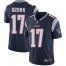 Nike New England Patriots #17 Antonio Brown Navy Blue Team Color Mens Stitched NFL Vapor Untouchable Limited Jersey