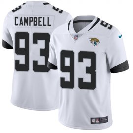 Nike Jacksonville Jaguars #93 Calais Campbell White Youth Stitched NFL Vapor Untouchable Limited Jersey