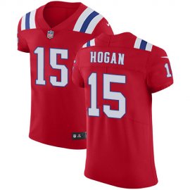 Nike New England Patriots #15 Chris Hogan Red Alternate Mens Stitched NFL Vapor Untouchable Elite Jersey