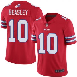 Nike Buffalo Bills #10 Cole Beasley Red Mens Stitched NFL Limited Rush Jersey