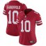 Nike San Francisco 49ers #10 Jimmy Garoppolo Red Team Color Womens Stitched NFL Vapor Untouchable Limited Jersey