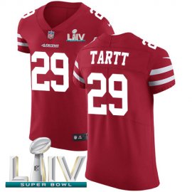 Nike San Francisco 49ers #29 Jaquiski Tartt Red Super Bowl LIV 2020 Team Color Mens Stitched NFL Vapor Untouchable Elite Jersey